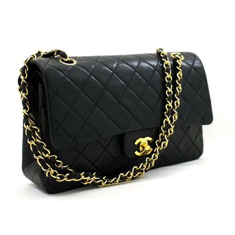 chanel 2.55 black classic double flap bag|chanel 2.55 bag price.